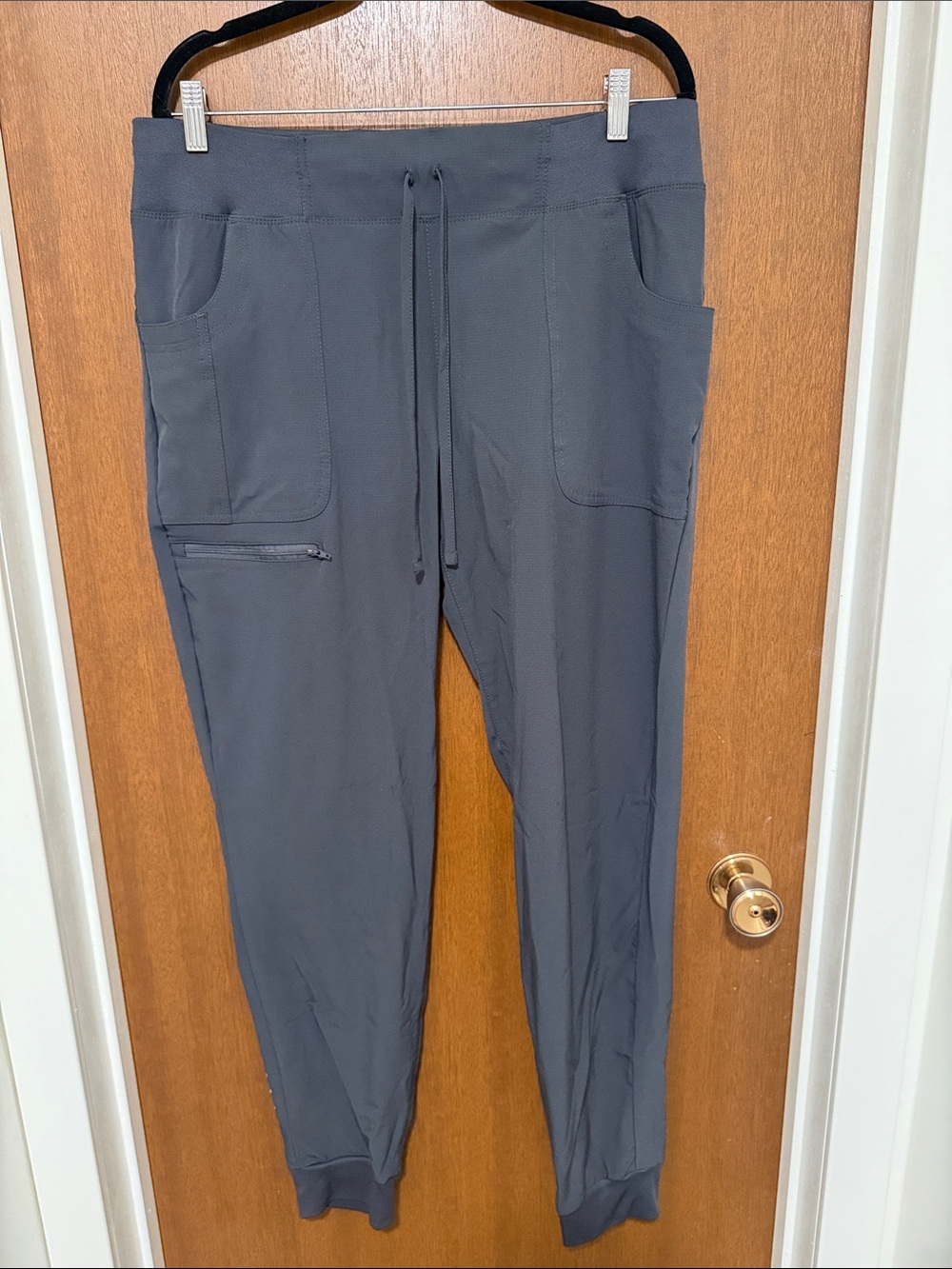 Women’s HeartSoul Drawstring Jogger Scrub Pants - Charcoal